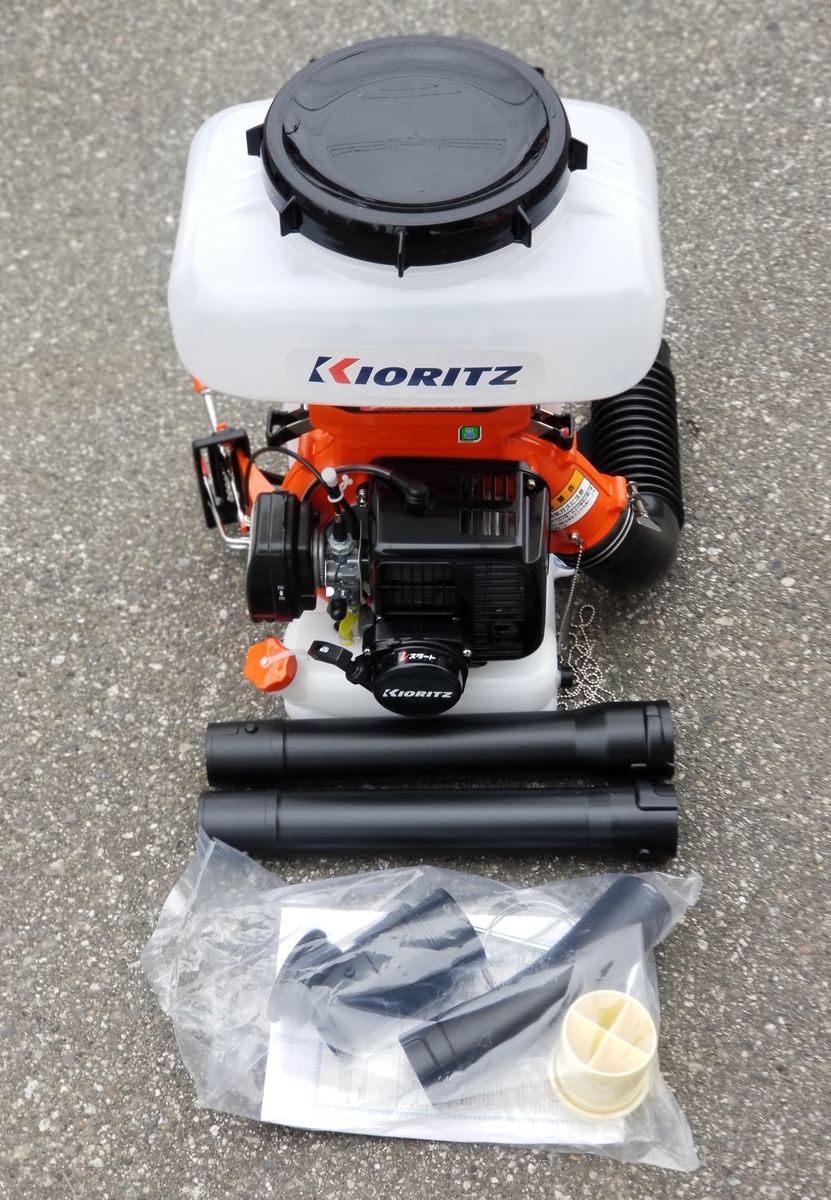 KIORITZ（共立）  背負動力散布機 23L 畦畔噴頭ツイスト噴頭付き DME410FT-23 噴霧器 試運転済 始動稼働確認済 エンジン式 やまびこ YAMABIKO - 9