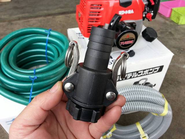 【使い勝手の良い】 工進 エンジンポンプ用 洗浄ホース 散水ノズルセット 25mm 直射 8m SE-25N 農機 建機 洗浄 洗車 撒水