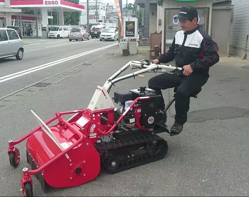 歩行型草刈機 アテックス 刈馬王クローラハンマー　ハンマーナイフモア RX?653B - 4